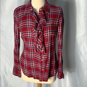 Converse Long Sleeve Collared Shirt Size M